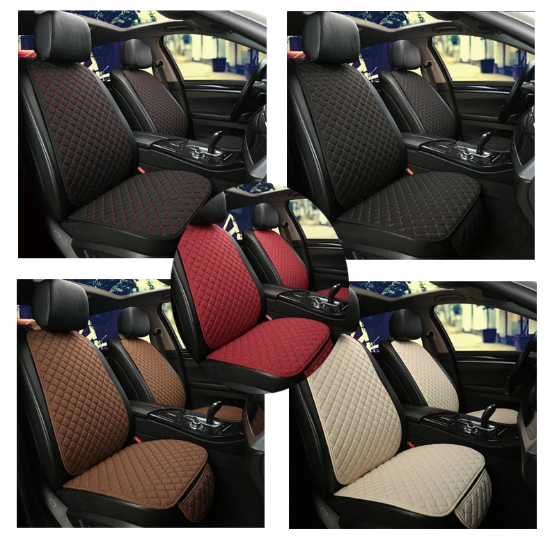 Flachs Auto Sitzbezüge Set Atmungsaktive Leinen Mildewproof Sitz